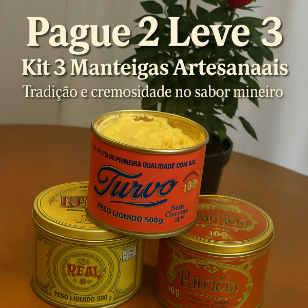 Kit 3 Manteigas 500g (Real + Turvo + Patricia) - Image 3