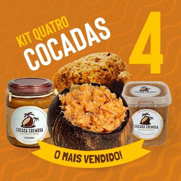 Kit com 4 Cocadas Cremosas (O Mais Pedido, IMPERDÍVEL) - Image 3